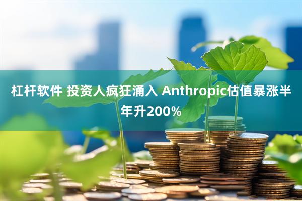 杠杆软件 投资人疯狂涌入 Anthropic估值暴涨半年升200%
